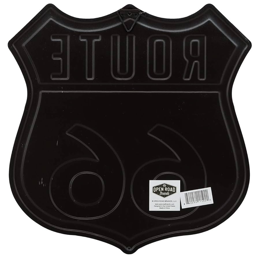 Amazon.com: US Route 66 Highway Embossed Metal Sign - Route